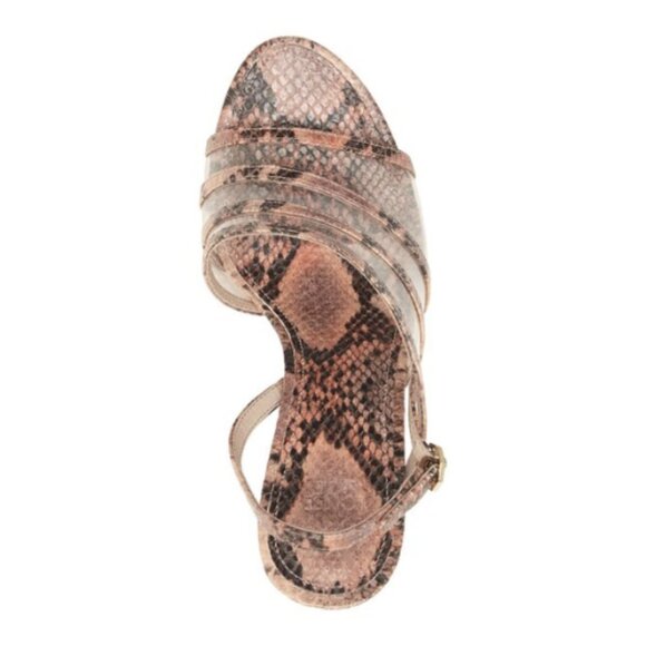 NEW Louise et Cie Rosina Snakeskin Embossed Nabila Leather Sandal - Picture 4 of 5
